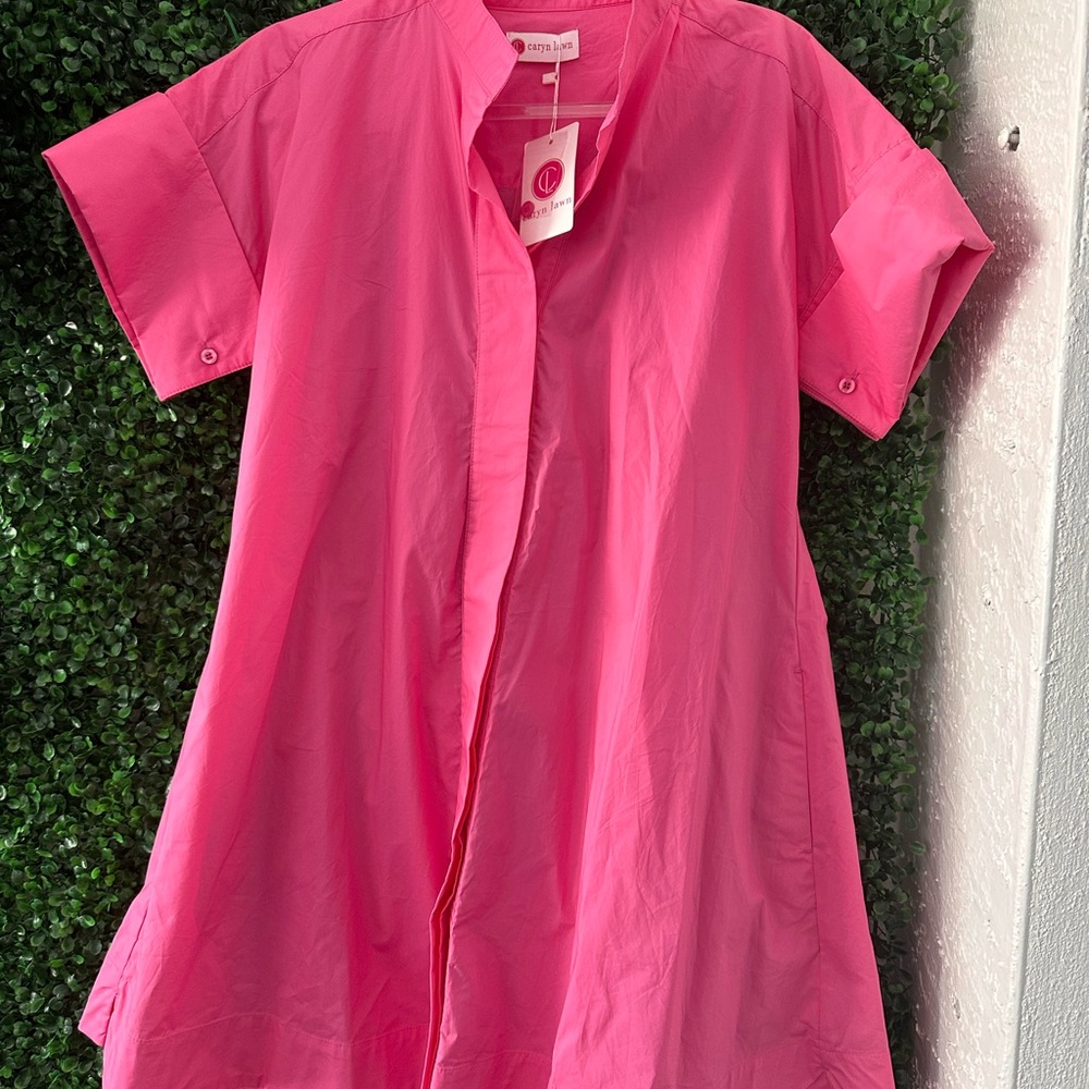 NWT Caryn Lawn Short Sleeve Shirt Dress - Picture 7 of 8